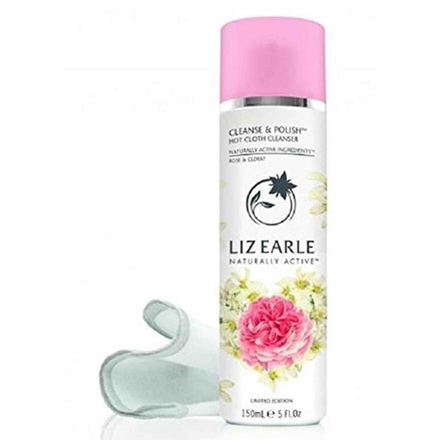 Liz Earle Cleanse and Polish Hot Cloth Cleanser 150ml Rose and Cedrat with 1 Muslin Cloth Skin Care - Cleansers