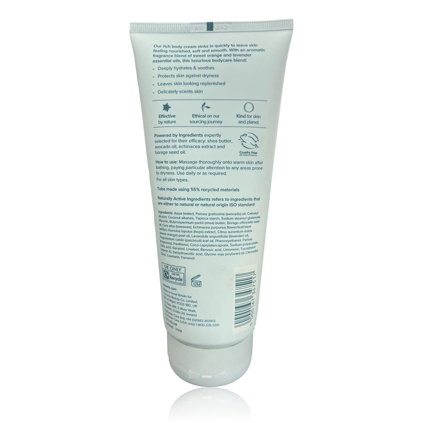 Liz Earle Botanical Body Cream | Orange Flower 200ml Body Moisturiser