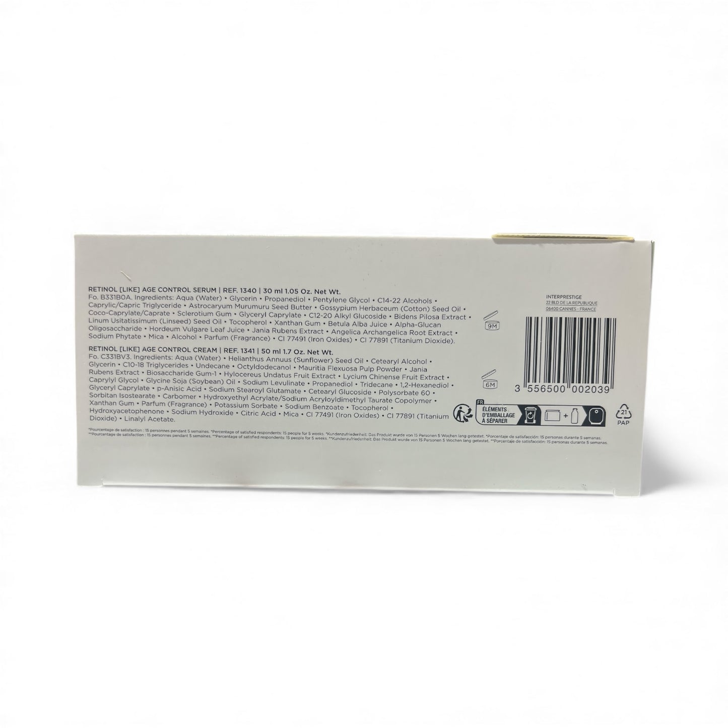 Christian Breton Paris Retinol (Like) Anti-Aging Cure Control Cream and Serum Set