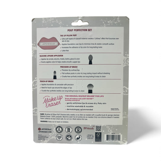 Japonesque Pout Perfection Set – Lip Care & Precision Lip Brush Kit