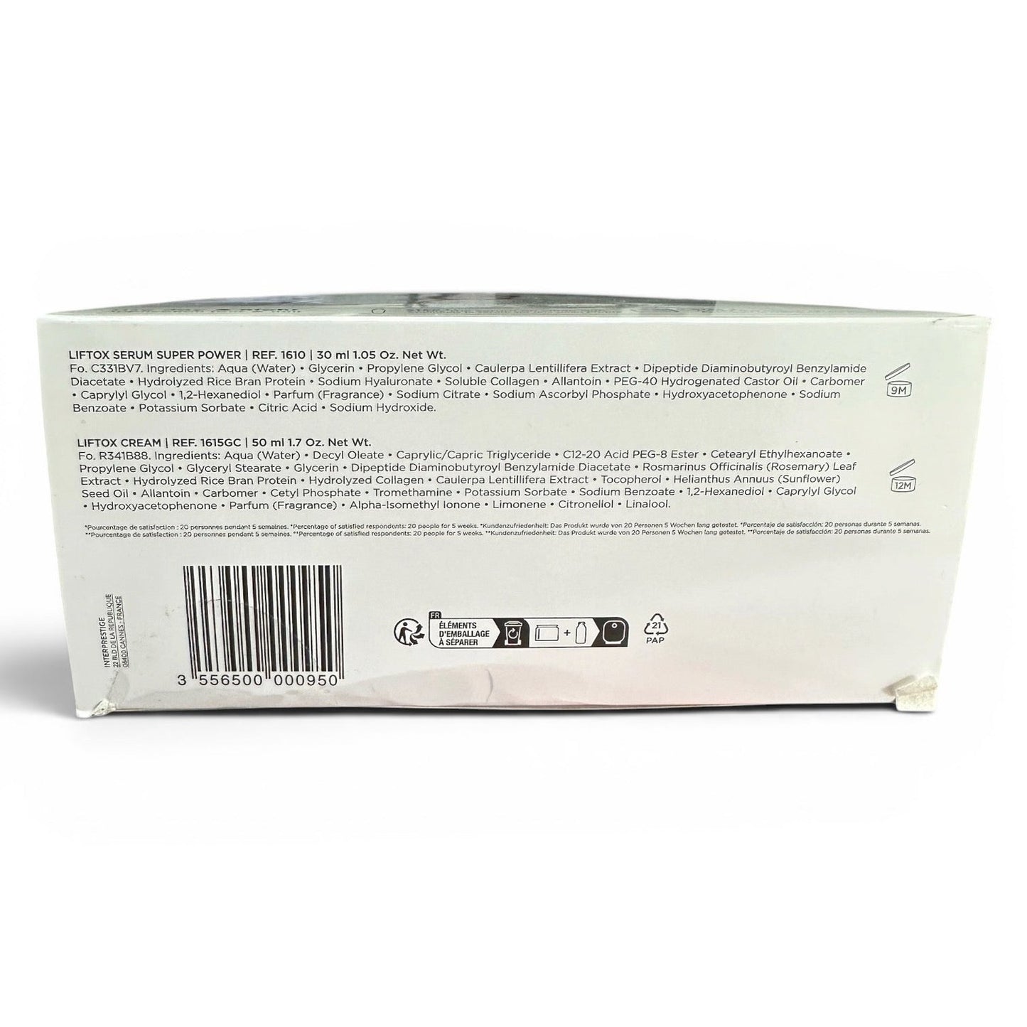Christian Breton Paris Liftox Lifting & Anti-Ageing Set | Serum 30ml + Face Cream 50ml Skin Care - Anti-Ageing