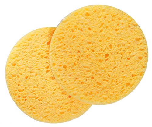 Liz Earle Deep Cleansing Facial Sponges x 2: Make Up/Cosmetics/Face Mask Removal