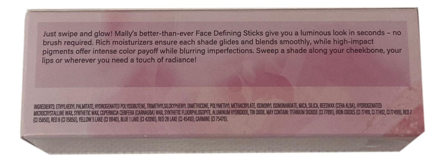 Mally Beauty Shimmer, Shape & Glow Plus Face Defining Stick, Hint Of Mauve