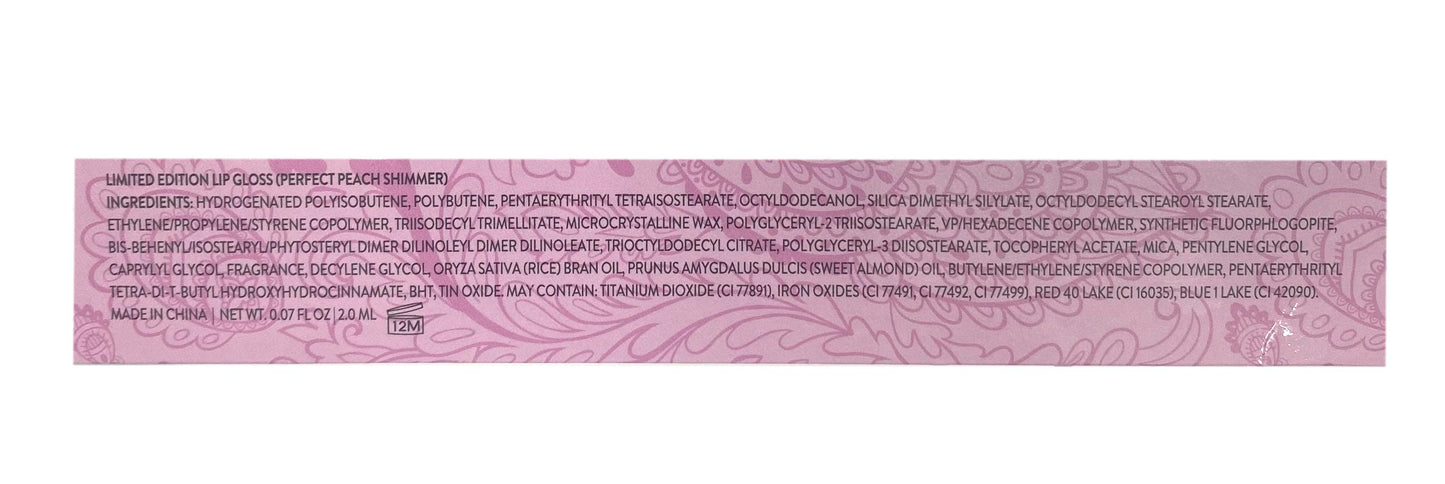 LAURA GELLER Limited Edition Lip Gloss in Perfect peach Shimmer (2.0ml)