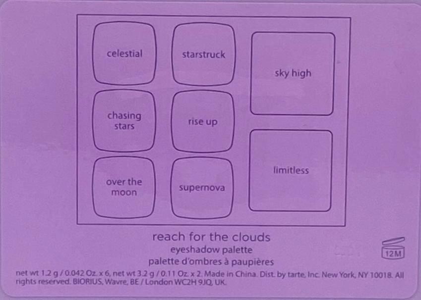 tarte Reach For The Clouds Eyeshadow Palette
