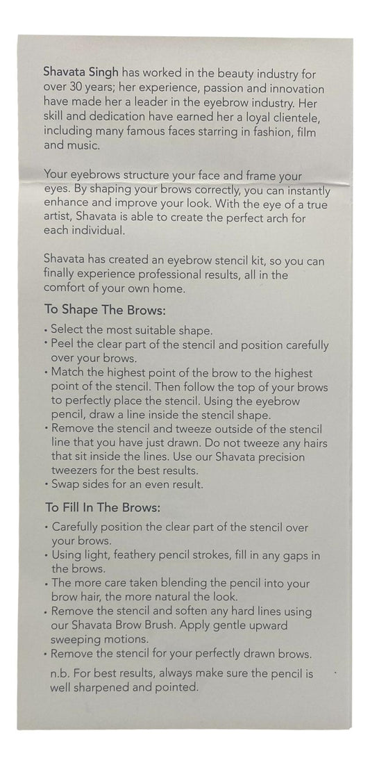 Shavata Eyebrow Stencil Kit Brooke