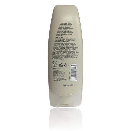 Liz Earle Botanical Body Wash Bourbon Vanilla and Clove 200ml.