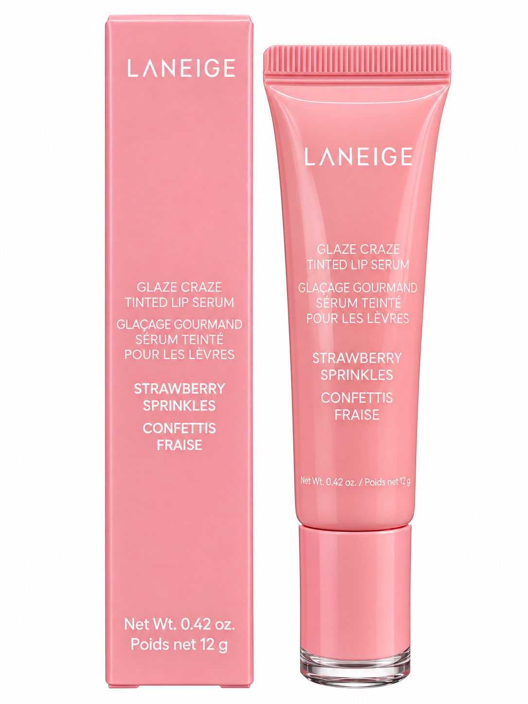 LANEIGE Glaze Craze Tinted Lip Serum - Strawberry Sprinkles 12g