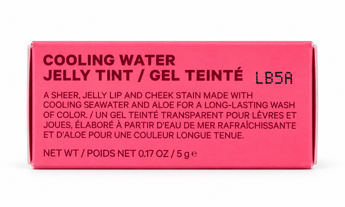 Milk Makeup Cooling Water Jelly Tint Chill packaging with Milk Makeup logo