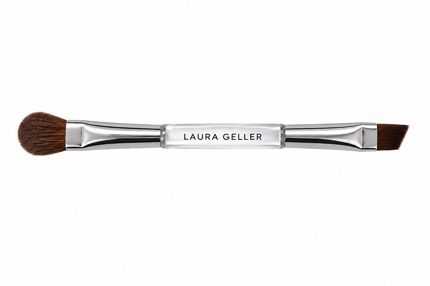 Laura Geller double-ended travel makeup brush approximately 10cm long
