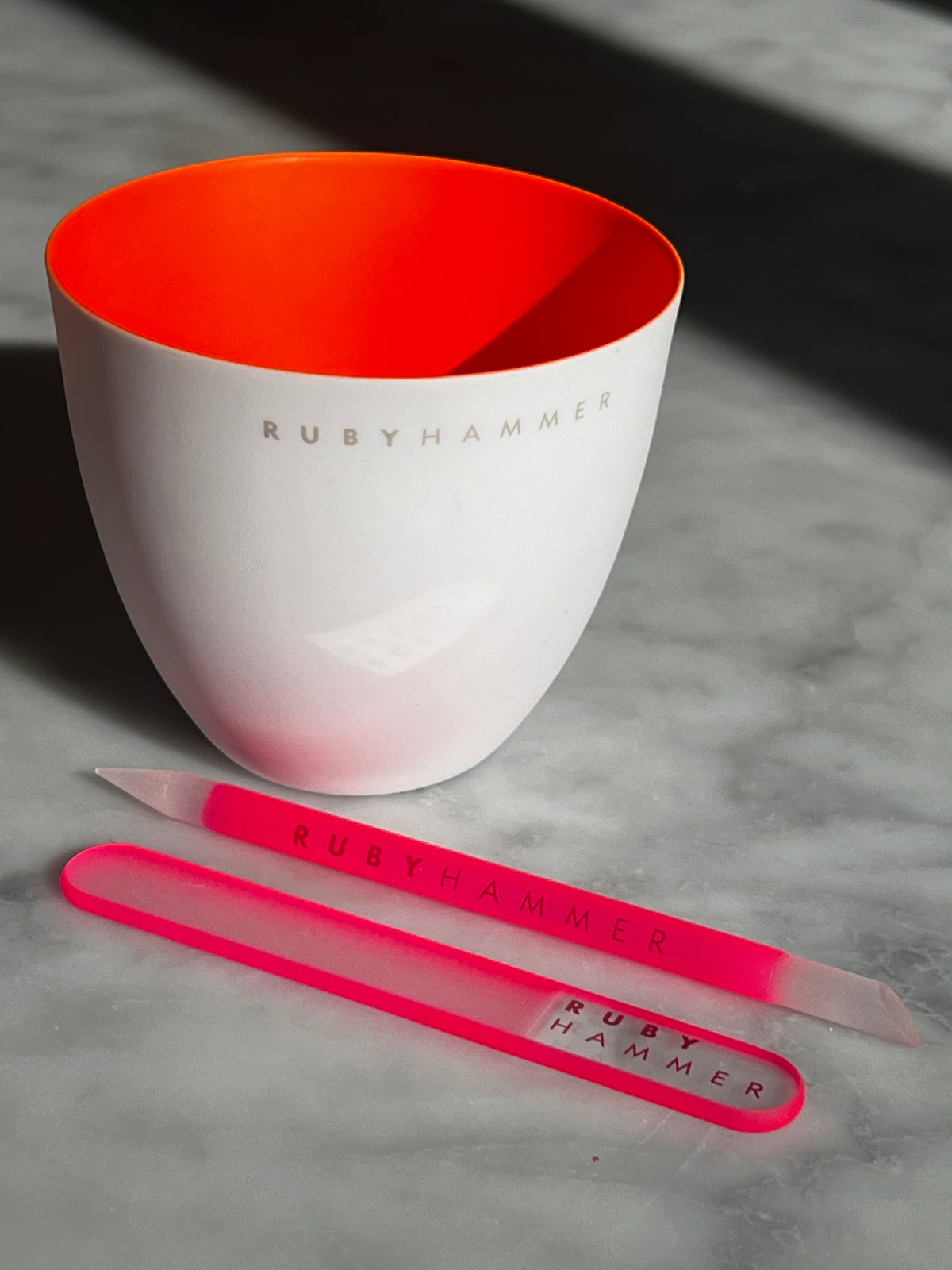 Ruby Hammer Glass Nail File & Cuticle Pusher Kit