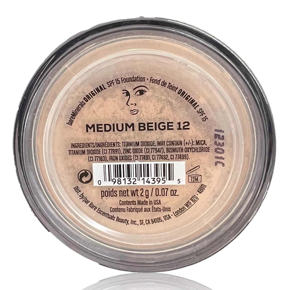 bareMinerals Original SPF15 Foundation Medium Beige (12) 2g