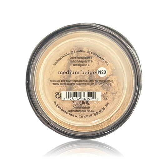 bareMinerals Original SPF15 Foundation (2g) in Medium Beige (N20)