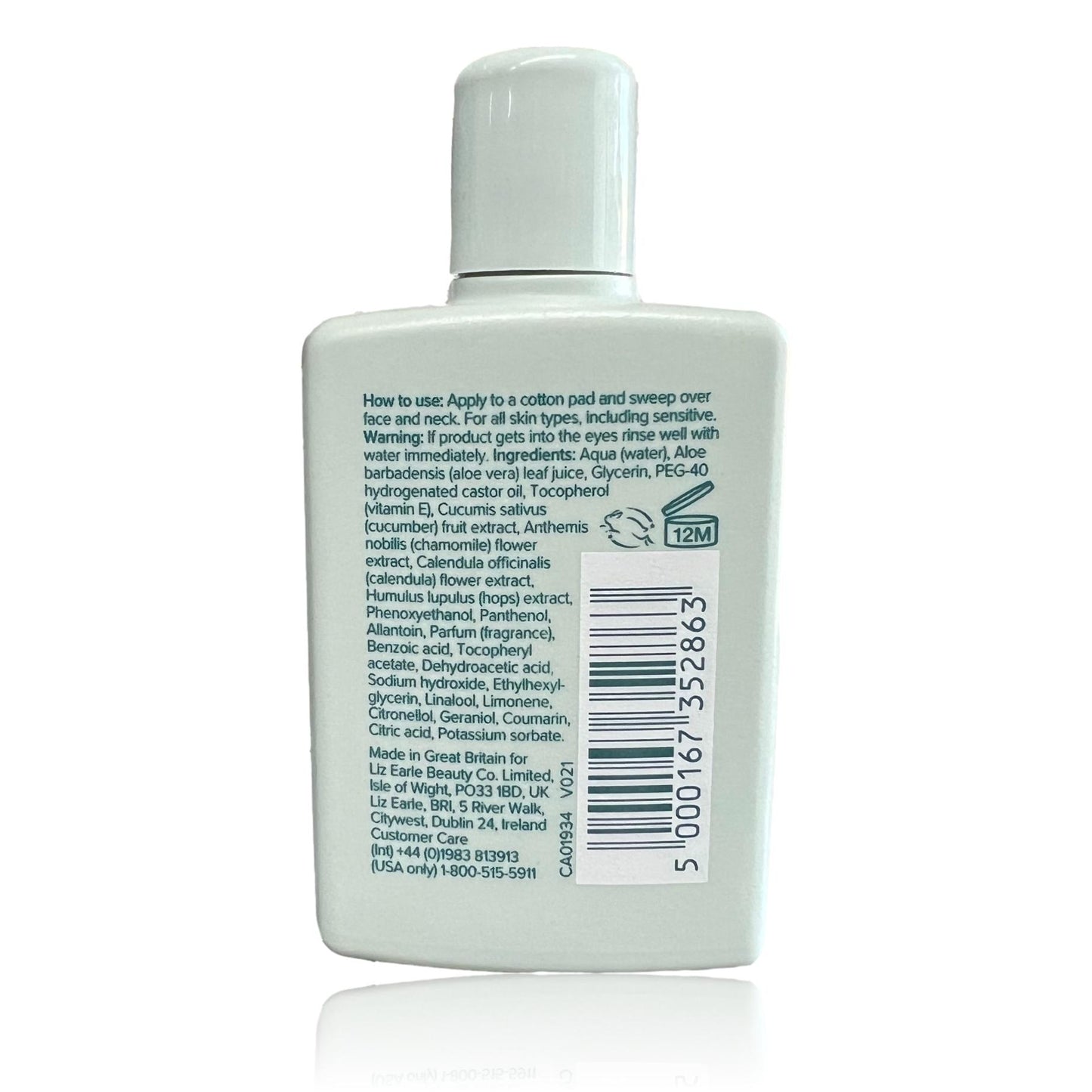 Liz Earle Instant Boost Skin Tonic 50ml travel size bottle