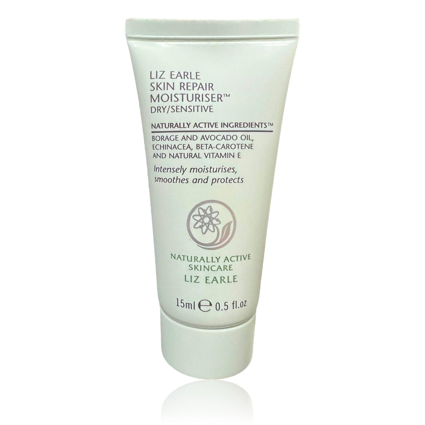 Liz Earle Skin Repair Moisturiser DRY / SENSITIVE 15ml TRAVEL SIZE Tube