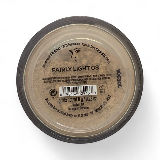 Bare Escentuals Beauty bareMinerals Original SPF15 Foundation Fairly Light 03 (8g) Authentic