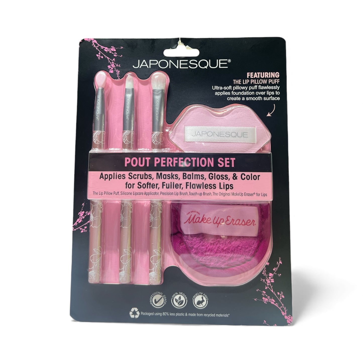 Japonesque Pout Perfection Set – Lip Care & Precision Lip Brush Kit