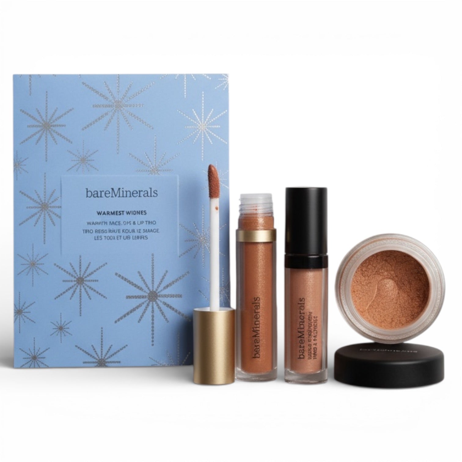 bareMinerals Warmest Wishes Warmth All Over Face Color, Eye & Lip Trio. Makeup Sets