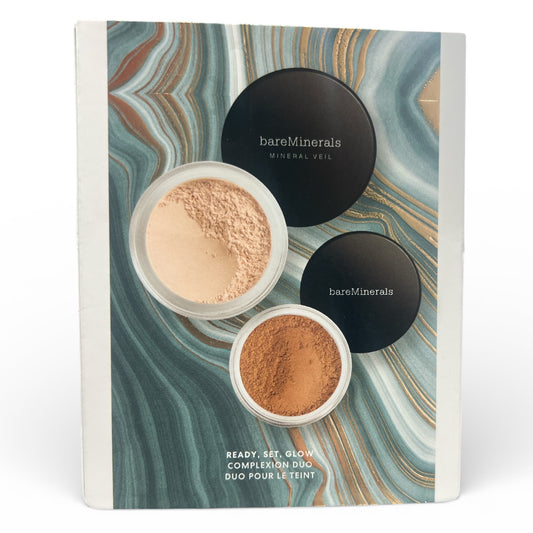 bareMinerals Ready, Set, Glow Complexion Duo – Full Size Mineral Veil + Full Size Warmth Bronzer