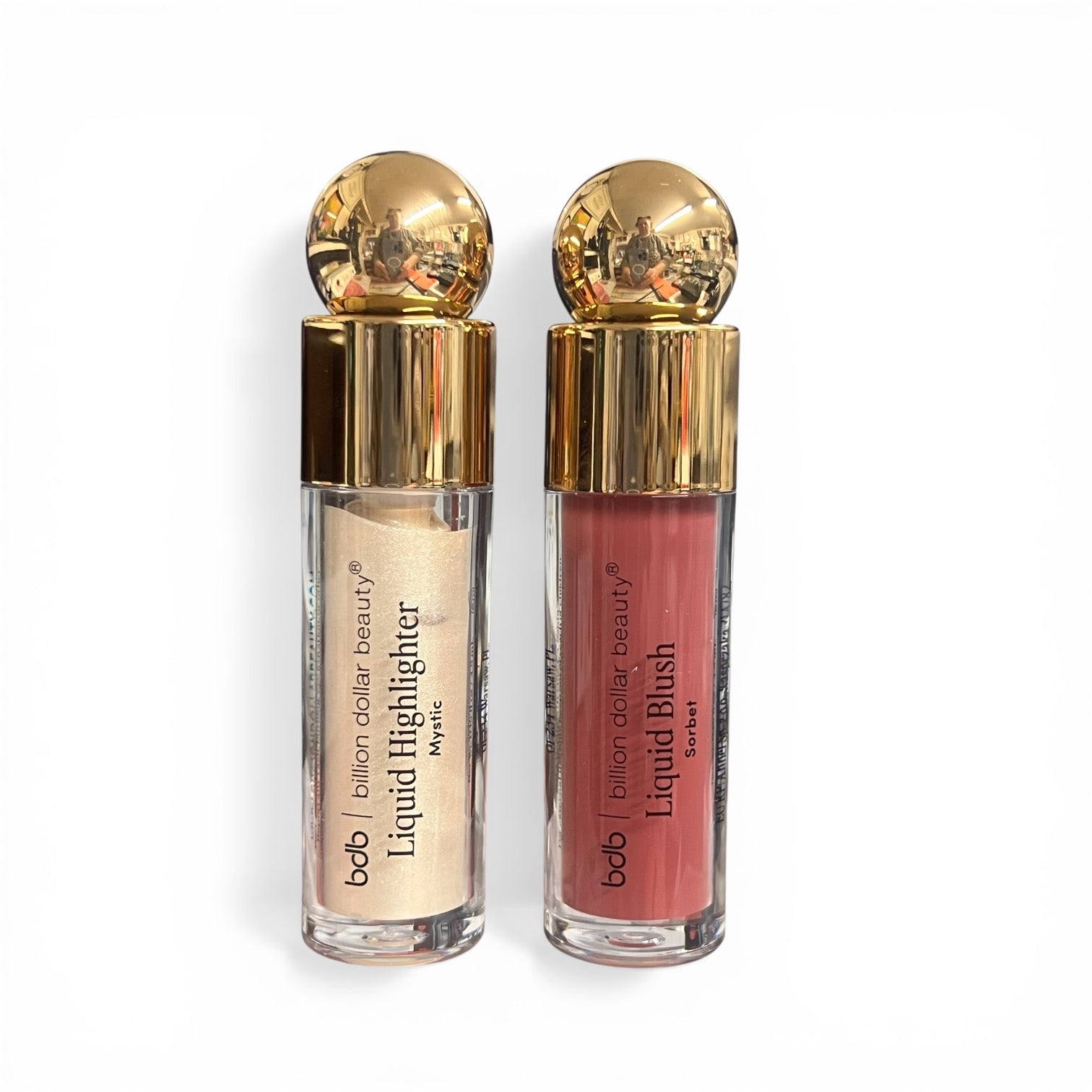 bdb Bombshell Liquid Blush & Highlighter Duo | Sorbet + Mystic 4.5ml Each Blush & Highlighter