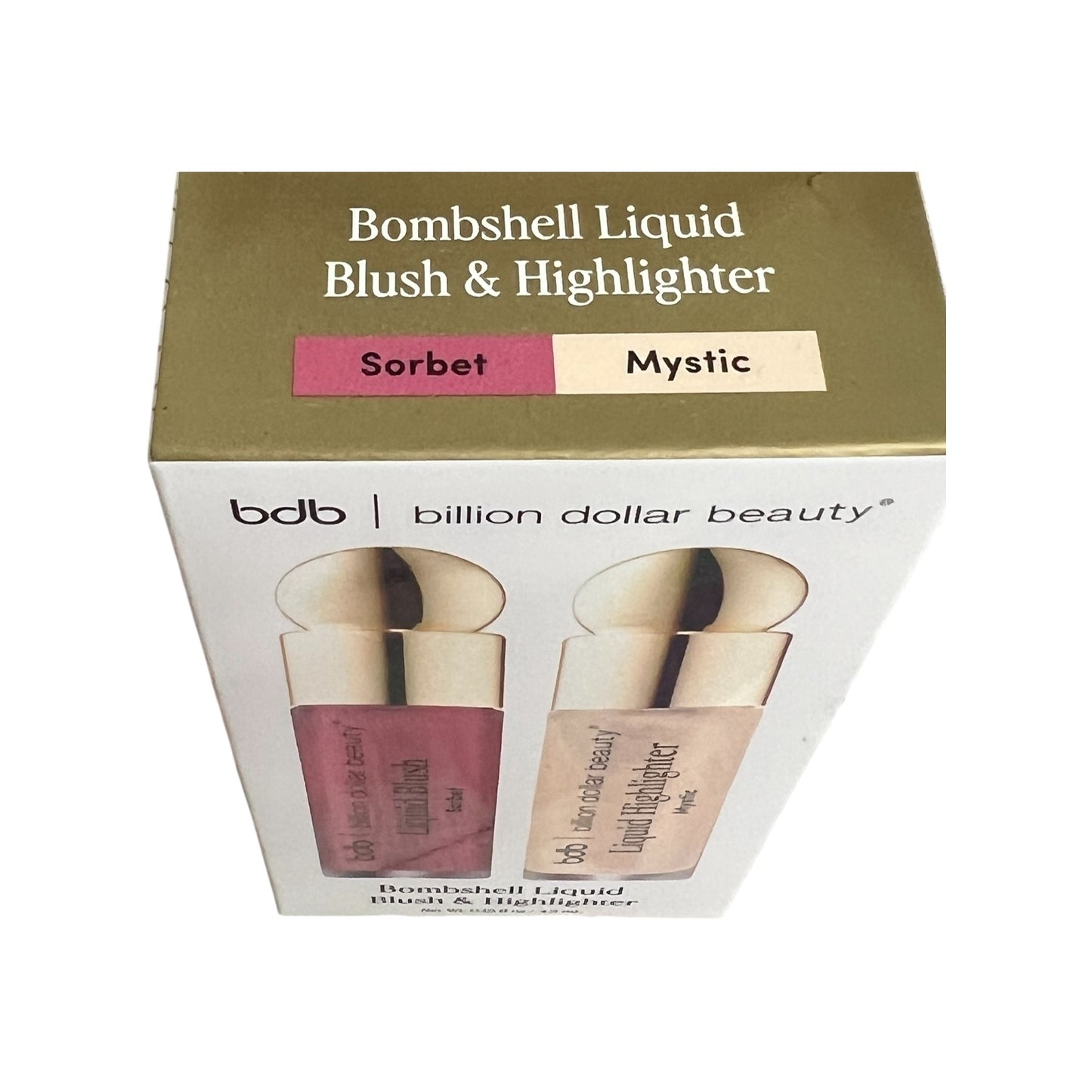 bdb Bombshell Liquid Blush & Highlighter Duo | Sorbet + Mystic 4.5ml Each Blush & Highlighter