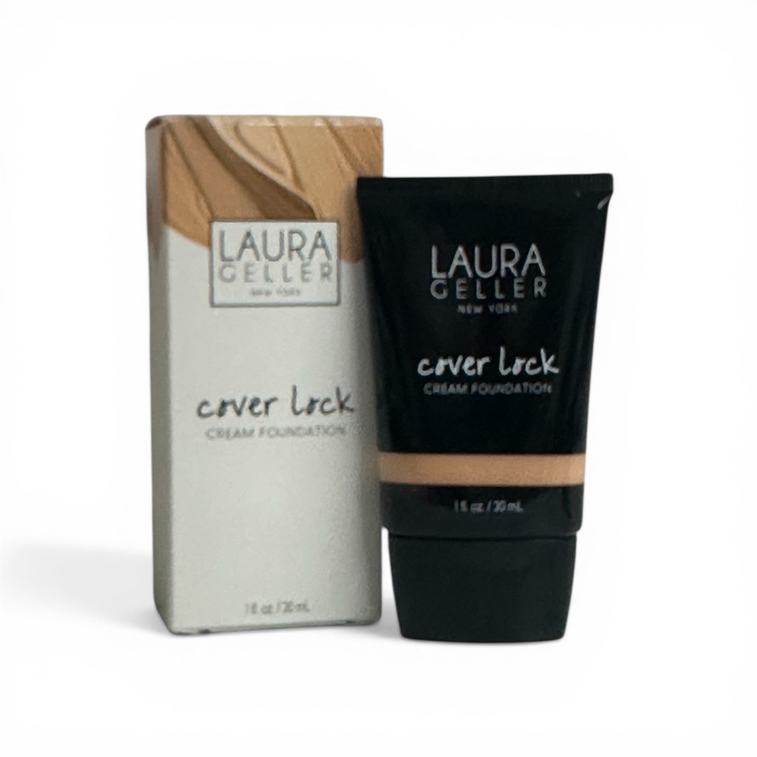 Laura Geller Cover Lock Cream Foundation | Full Coverage 30ml – Fair Foundation