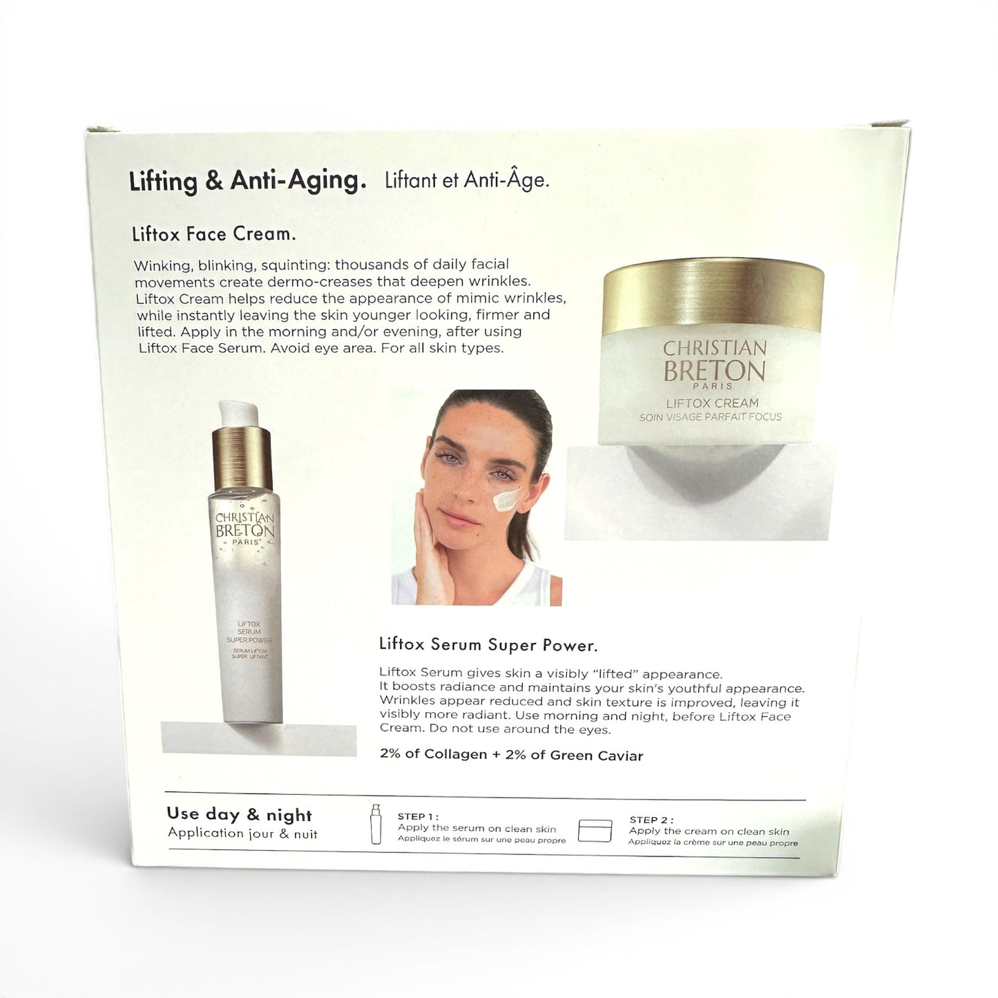 Christian Breton Paris Liftox Lifting & Anti-Ageing Set | Serum 30ml + Face Cream 50ml Skin Care - Anti-Ageing