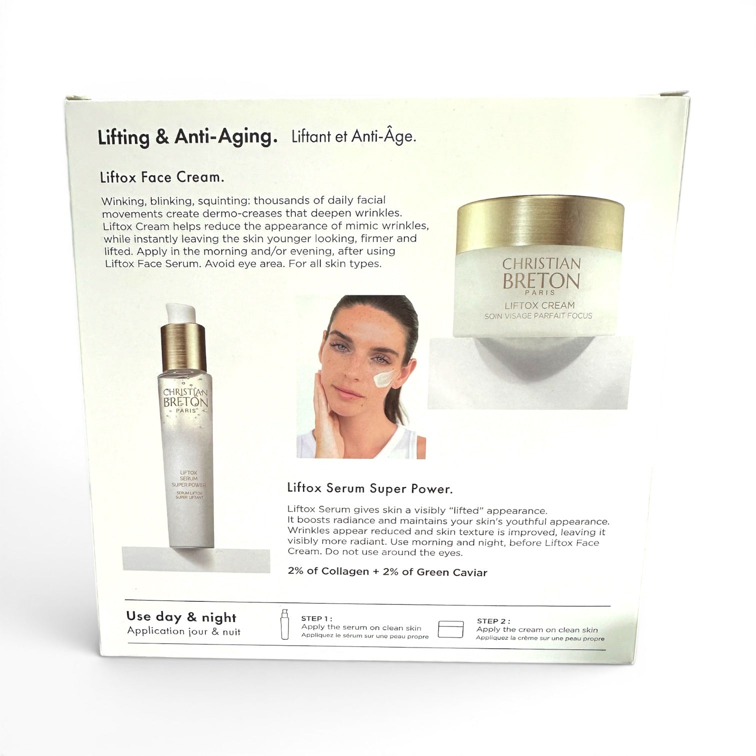 Christian Breton Paris Liftox Lifting & Anti-Ageing Set | Serum 30ml + Face Cream 50ml Skin Care - Anti-Ageing