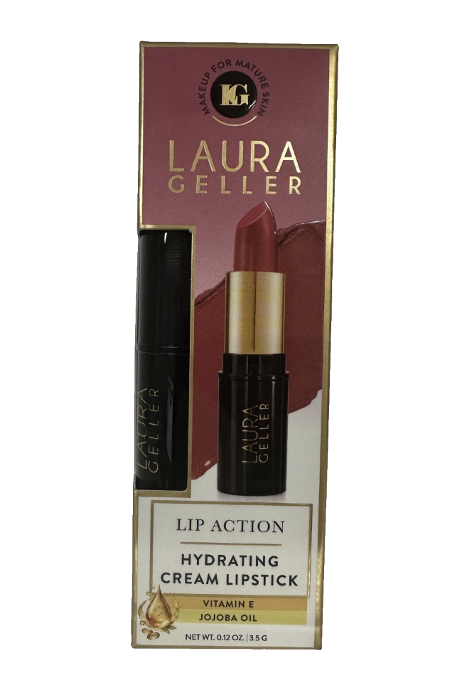 Laura Geller Lip Action Hydrating Cream Lipstick in original packaging