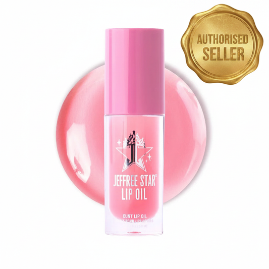 Jeffree Star Cosmetics Lip Oil C*NT Bubblegum Pink with Authorised Seller badge