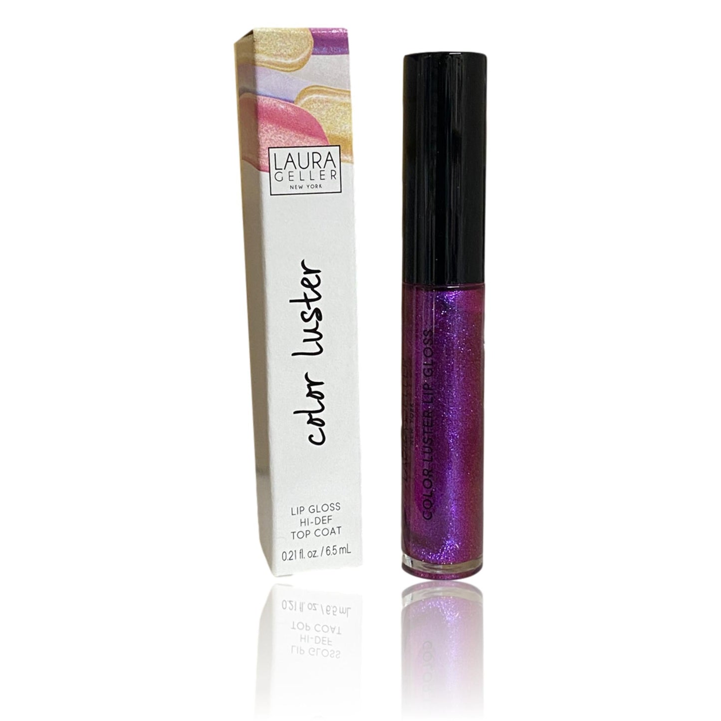 Laura Geller Color Luster Lip Gloss Hi-Def Top Coat AMETHYST GLAZE (6.5ml)