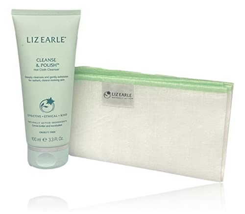 Liz Earle Cleanse and Polish 100ml Tube (with Two Muslin Cloths)